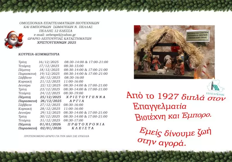 Χριστουγεννα 2025-2