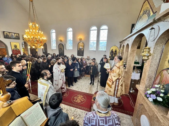 ΑΡΧΙΕΡΑΤΙΚΗ ΘΕΙΑ ΛΕΙΤΟΥΡΓΙΑ ΣΤΗΝ ΠΑΝΗΓΥΡΗ ΤΟΥ ΑΓΙΟΥ ΛΑΖΑΡΟΥ ΑΡΙΔΑΙΑΣ